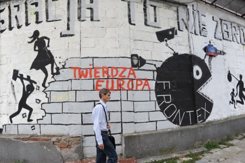 anti-frontex-grafito in warschau