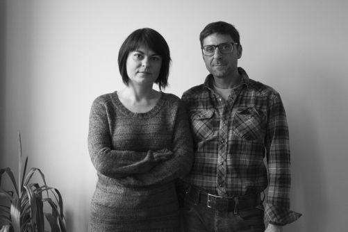 Natalia Radina in den Redaktionsräumen von Charta97 in Warschau